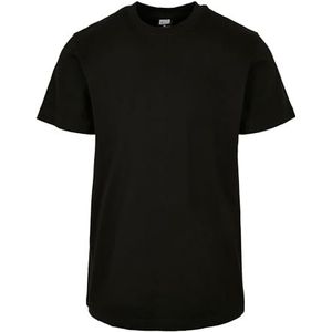 Urban Classics Heren T-shirt van gerecycled materiaal, gerecycled basic T-shirt voor mannen, verkrijgbaar in 2 kleuren, maten XS - 5XL, zwart, M
