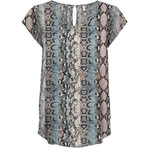 Onlnova Life Vis S/S Top, blauw (ombre blue), XL