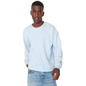 TRENDYOL MAN Katoenmix Sweatshirt - Blauw - Regular XL Blauw, Blauw, XL