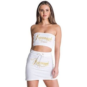 Gianni Kavanagh Wit (White Palace Crop Top T-Shirt), dames