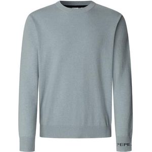 Pepe Jeans Heren Andre Crew Neck Knitwear, Blauw (Fade Blue), XS, Blauw (Fade Blue), XS
