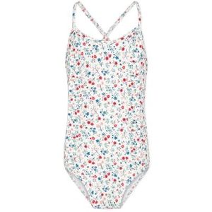 Petit Bateau 1-delig badpak voor meisjes en jongens, Wit/Veelkleurig., 8 Jaar