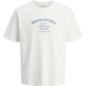 JACK & JONES Heren Jprblujoshua SS Tee, cloud dancer, XS