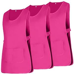 MISEMIYA - Pakket 3 stuks - SCHORT REINIGINGSWERK UNIFORM CLINIC ZIEKENHUIS REINIGING VETERINAIRE SANITATIE HOSTELRY - Ref.868, roze, XL
