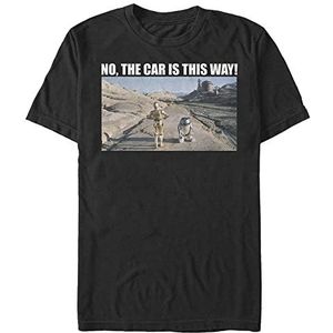 Star Wars: Classic - Where's The Car Unisex Crew neck T-Shirt Black 2XL