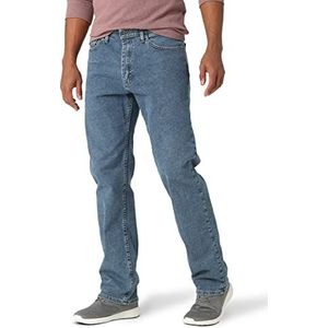 Wrangler Authentics Klassieke jeans met comfortabele taille voor heren, Licht steenwassing, 29W / 30L