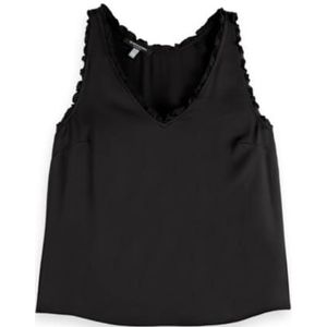 Scotch & Soda - Blousetop - Viscose - A-lijn - V-hals