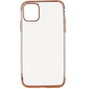 V-Design HBC 130 Hybride Backcase voor iPhone 11 Roze rand Clear Case Soft TPU Case Ultra Thin Volledige bescherming Compatibel met iPhone 11