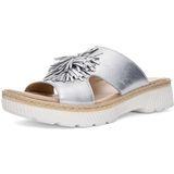 ARA - Muiltjes - Zilver - Glad Leer - Middelhoge Hak