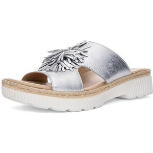 ARA - Muiltjes - Zilver - Glad Leer - Middelhoge Hak