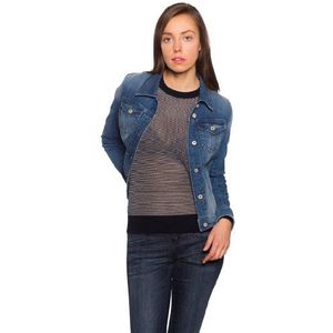 BOSS oranje dames jeansjack Lynna 10136158 01