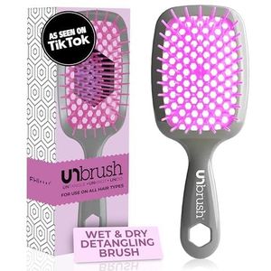 FHI HEAT Unbrush Wet & Dry Geventileerde Ontwarrende Haarborstel, Lavendel/Grijs