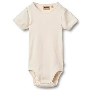 Wheat Meisjes Rib Body rompertje S/S Lace Elisa GOTS-gecertificeerd