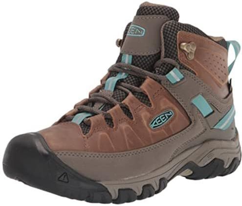 KEEN Targhee 3 Mid waterdichte wandelschoenen voor dames, Geroosterd kokosnoot porselein, 38.5 EU