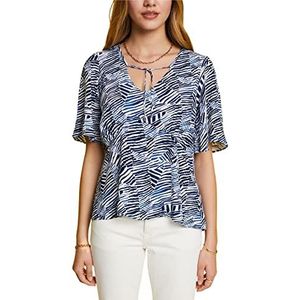 ESPRIT Collection Dames 053EO1F305 blouse, 403/navy 4, XS, 403/Navy 4., XS