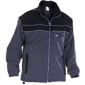 Hydrowear 04026024F Kiel Polar Fleece Jacket, 100% Polyester, Groot formaat, Grijs/Zwart