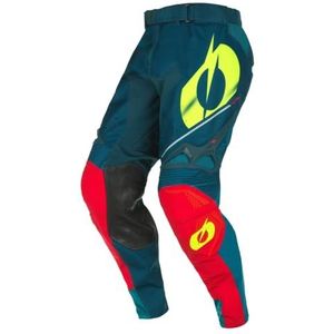 O'NEAL | Motocrossbroek | Moto Enduro | Strak, lichtgewicht ontwerp, ademende mesh voering | Hardwear Haze V.22 Pants | Adult | Blauw Rood | Maat 30/46