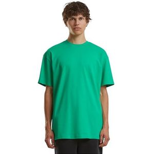 Build Your Brand Heren T-shirt Heavy Oversize Tee, Basic T-shirt voor mannen, oversized fit, katoen, maten XS - 5XL, grasgroen, XS