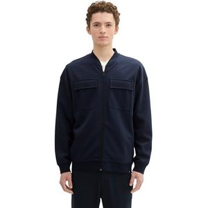 TOM TAILOR Denim Sweatjack voor heren, 10668 - Sky Captain Blue, L