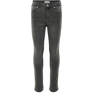 Kids ONLY meisjes jeans, Donkergrijs denim, 134 cm