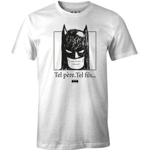 Batman MEBATMBTS207 T-shirt, wit, maat L