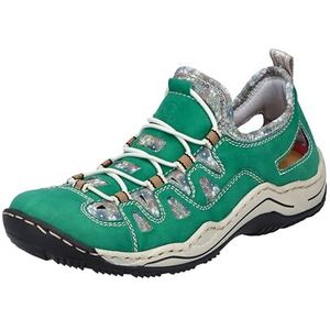Rieker L0539 Trekking-schoenen voor dames, groen, 41 EU