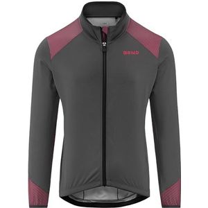 Briko Wintertide Jersey lang shirt voor volwassenen, Grijs Metaal - Rood, XL