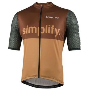 NALINI Klassiek T-shirt voor heren, Beige/Bruin, XS