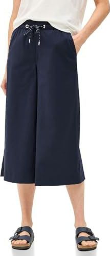 Cecil - Dames Broeken - Blauw - Wijde Pijpen