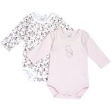 Chicco Rompertje/body  olijfgroen / braam / pastelroze / wit