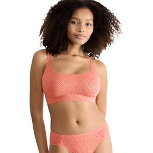 Sloggi Dames Zero Feel Bliss Top Undershirt, Lovely Apricot, S
