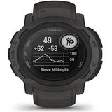 GARMIN Instinct 2, Outdoor Smartwatch, GPS, Ingebouwde Sportapps, Gezondheids Functies, Langere Batterijduur, Grafiet