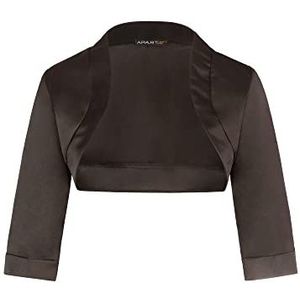 ApartFashion Dames Satijnen Bolero Trui, Zwart, Normaal, zwart, S