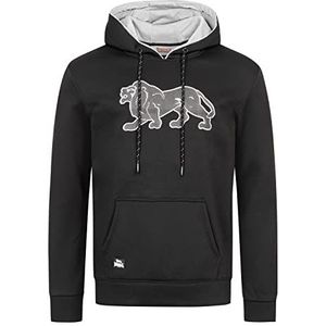 Lonsdale Ashgrove sweatshirt voor heren, zwart/grijs, XXL