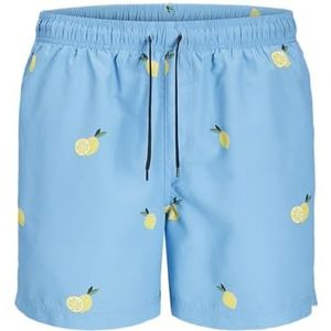 JJ REBEL Jrebhawaii zwemshort print, Ethereal Blue, L