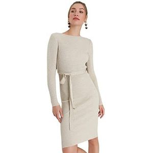 Trendyol Acryl Jurk - Grijs - Bodycon S Grijs, Grijs, S