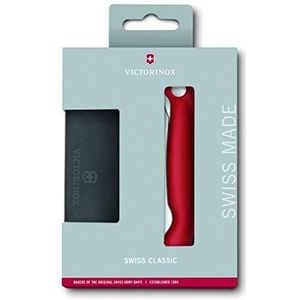 Victorinox Swiss Classic Set aus zusammenklappbarem Gemüsemesser und Schneidebrett, rot