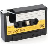 Suck UK | Retro cassettetapedispenser | Aanpasbare bureauaccessoires | Dispenser voor dubbelzijdige tape | Nieuwigheid kantooraccessoires | Kleverbandhouder |