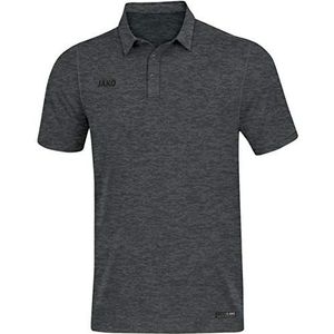 JAKO - Poloshirt Premium Basics, Uniseks-Volwassene, Antraciet Gemêleerd, XXL