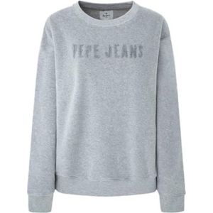 Pepe Jeans Cacey Sweatshirt met capuchon voor dames, Grijs (Grijs Marl), XL