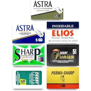 Scheermesjes Astra Scheermesjes Derby Elios Permasharp 40 Mesjes Probe