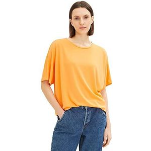 TOM TAILOR Dames T-shirt 1035854, 29751 - Bright Mango Orange, L