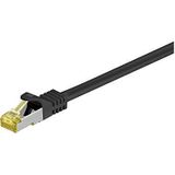 Goobay 91581 RJ45 patchkabel met CAT 7 ruwe kabel, S/FTP (PiMF), zwart