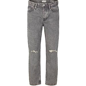 Tom Tailor Denim heren 1034858 Loose fit jeans, 10222 - Destroyed Light Stone Grey Den, 32W / 32L