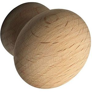 ALLES IM GRIFF Meubelknop Hemera ø 25mm - meubelknop van hout diepte 26mm - knop voor kast, beuken gedempt ruw