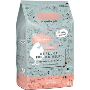 GRAU - het origineel - Droogvoer voor honden - Puppy - Gevogelte, 1 verpakking (1 x 3 kg), glutenvrij, voor je puppy