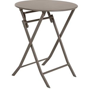 Hespéride HES-159251 Greensboro, ronde tafel, gelegeerd staal, taupe tonka, large