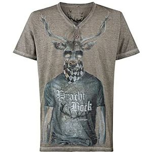 Stockerpoint Heren Prachtbock T-shirt, steen, S