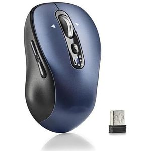 Muis – meerdere apparaten met 2,4 GHz, oplaadbaar, draadloze verbinding, ergonomisch ontwerp, gebruik op meerdere apparaten. *