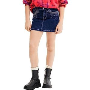 Desigual Meisjes Fald_Gaynor Girl Denim rok Mini, blauw, 6 Jaar